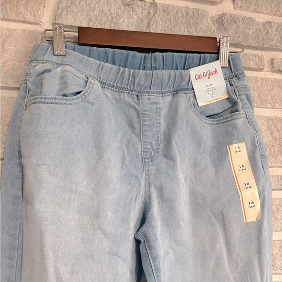 Big Girls Ultimate Stretch Mid-rise Pull-on Waist Flare Jeans size 16 NWT - Picture 3 of 9